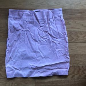 Pink pencil skirt, doesn’t wrinkle when on